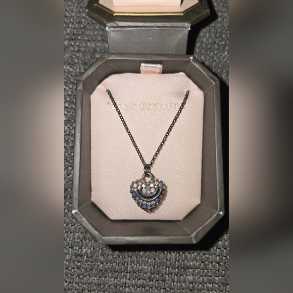 Juicy Couture Jewelry - Juicy Couture Black Heart Pendant Necklace